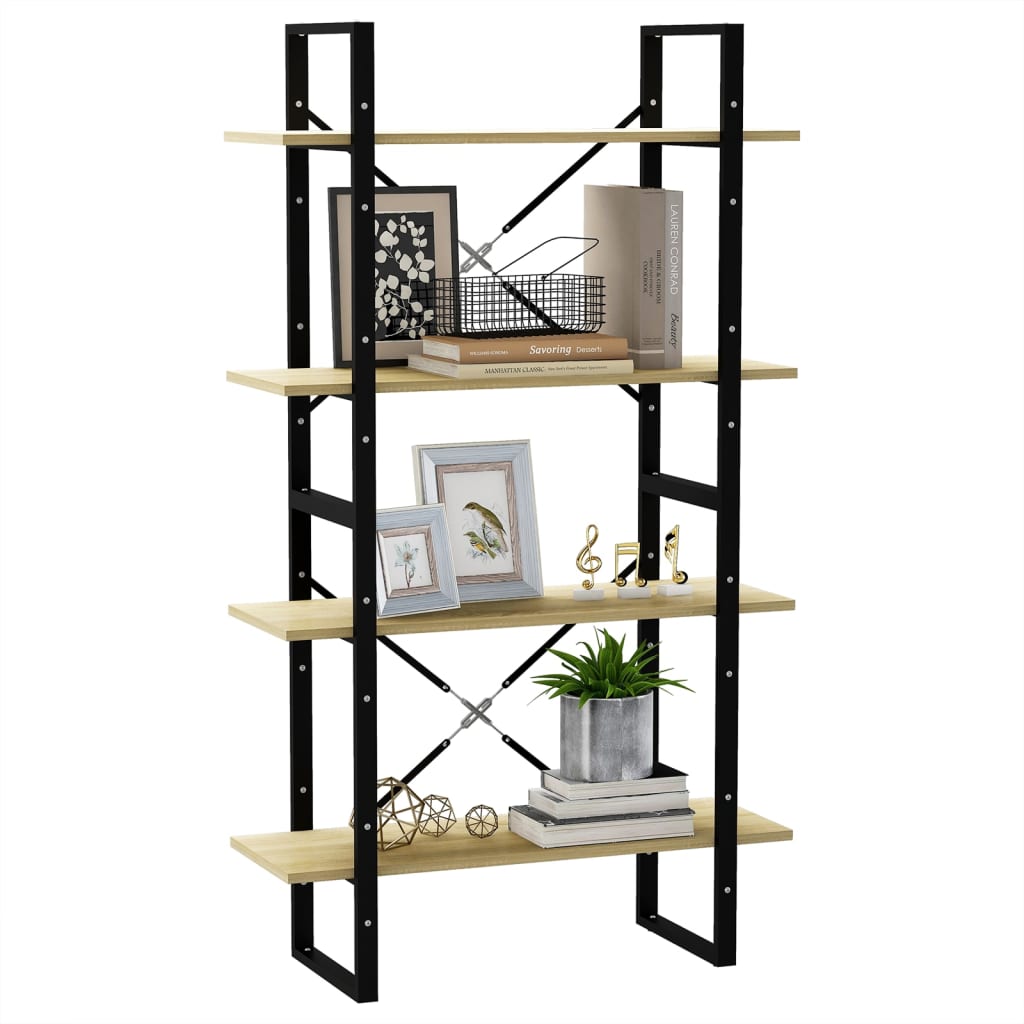Bücherregal 2 Fächer Weiß 80x30x70 cm Holzwerkstoff