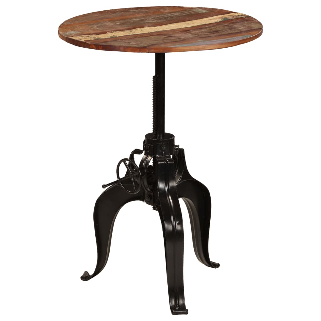 Bartisch Altholz Massiv 60x(76-110) cm
