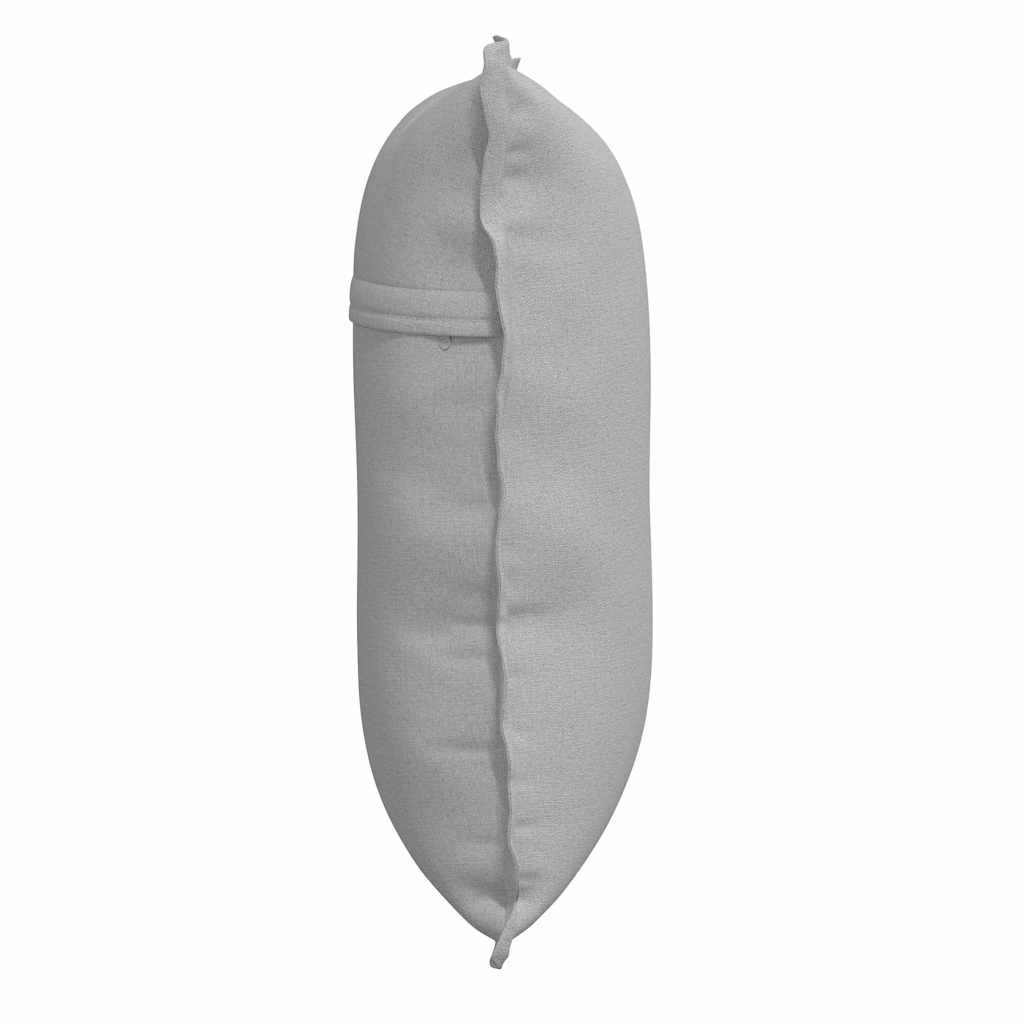 Rückenkissen Hellgrau 50 x 19 x 45 cm Stoff