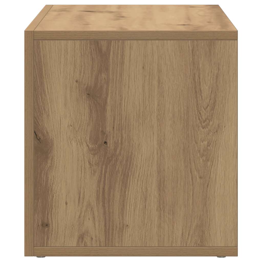 Schallplatten-Aufbewahrungsbox Weiß 71x34x36 cm Holzwerkstoff