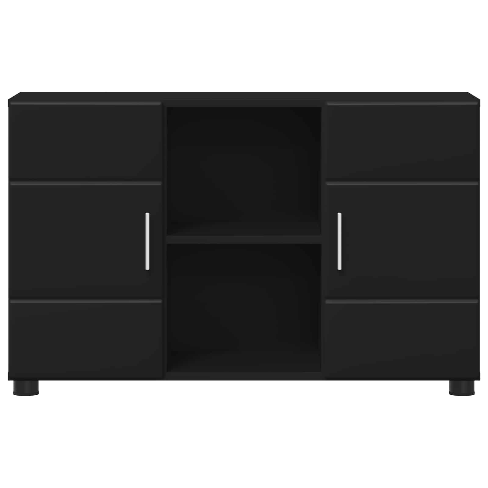 Highboard mit Regal FLORIN Weiß 60 x 35 x 182 cm Holzwerkstoff