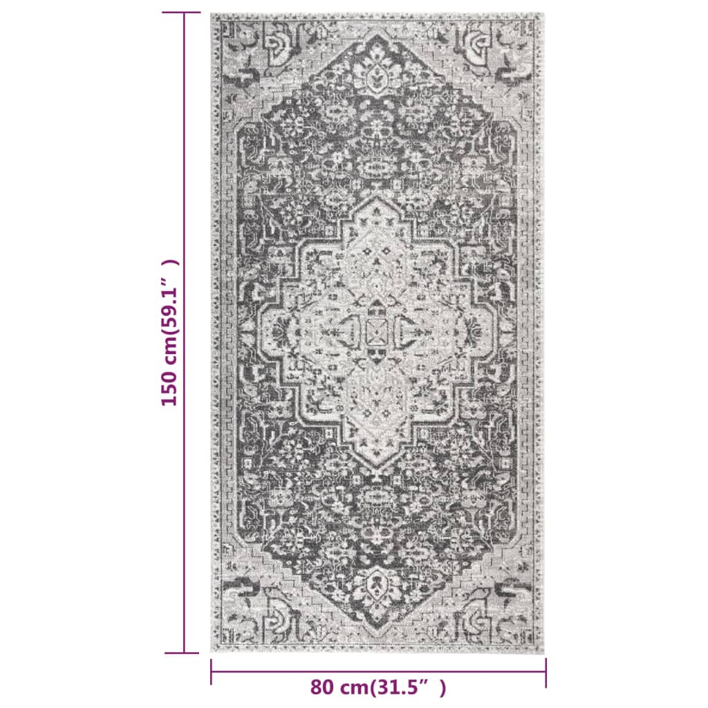 Outdoor-Teppich Flachgewebe 80x150 cm Gelb