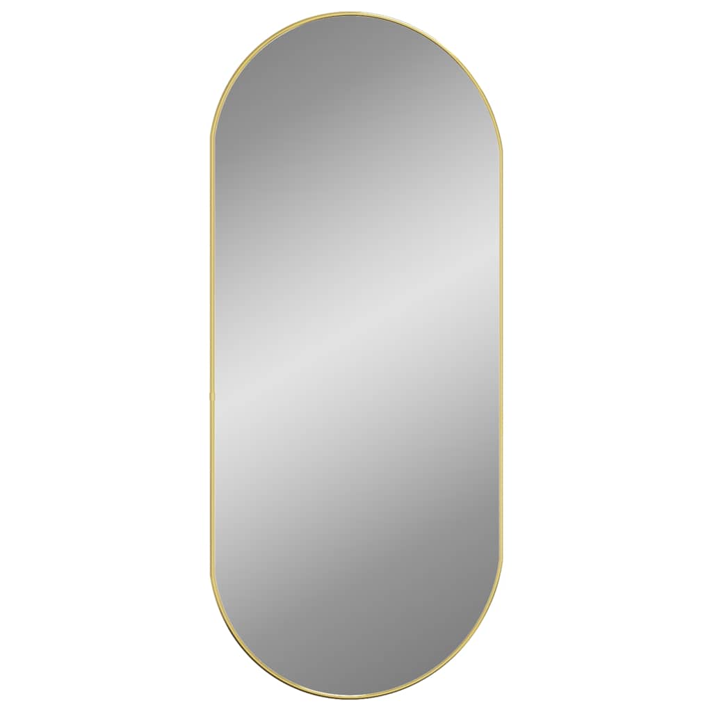 Wandspiegel Silbern 50x20 cm Oval