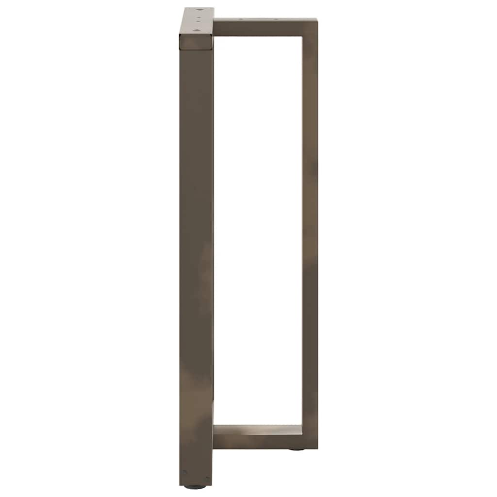 Couchtischbeine T-Form 2 Stk. Schwarz 30x25x(30-31) cm Stahl