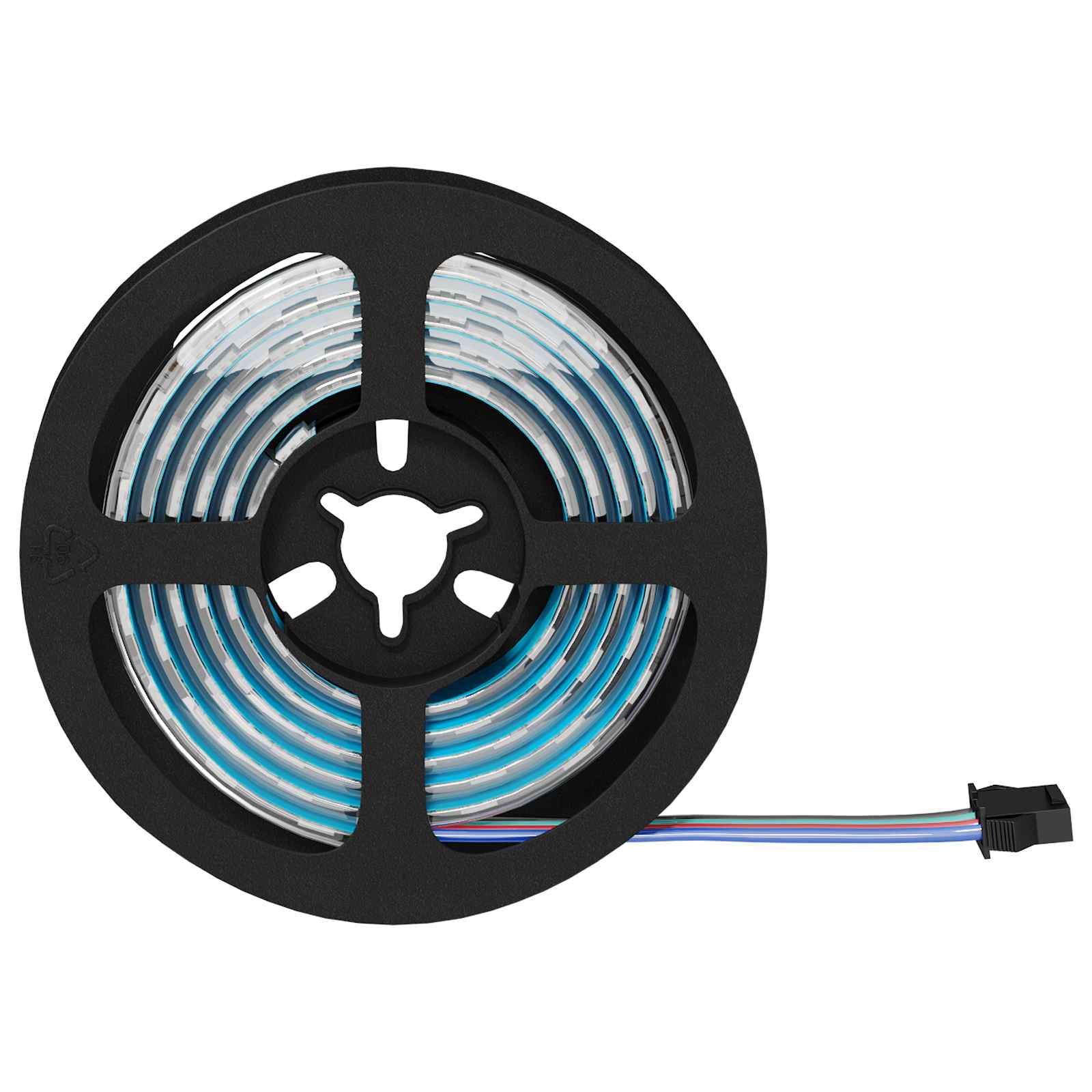 LED Streifen 2 pcs Schwarz und Transparent 3000 mm
