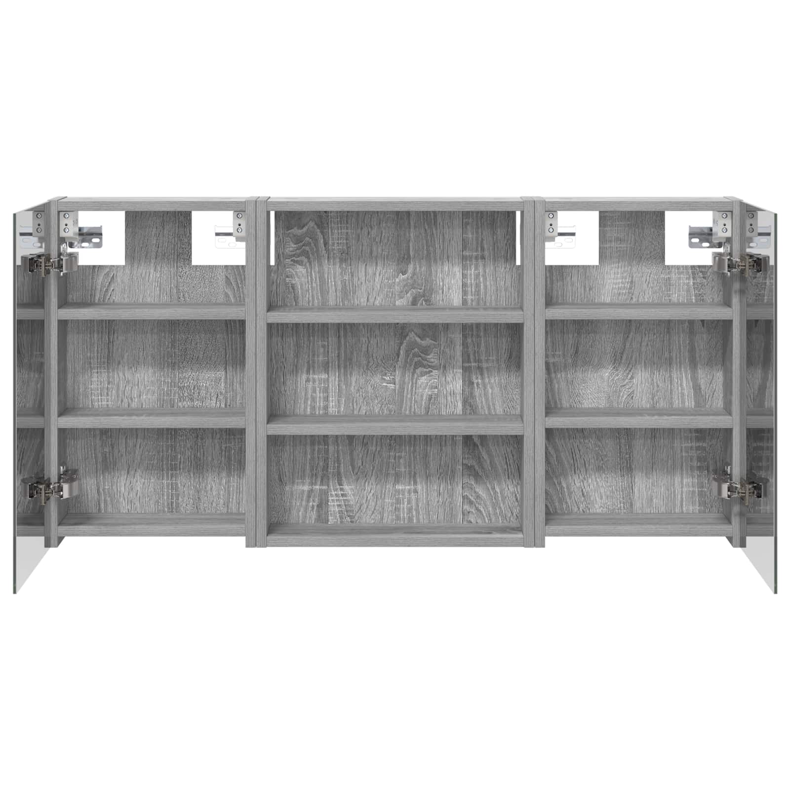 Badezimmerschrank-Set 3 pcs 80 x 10,5 x 50 cm Holzwerkstoff