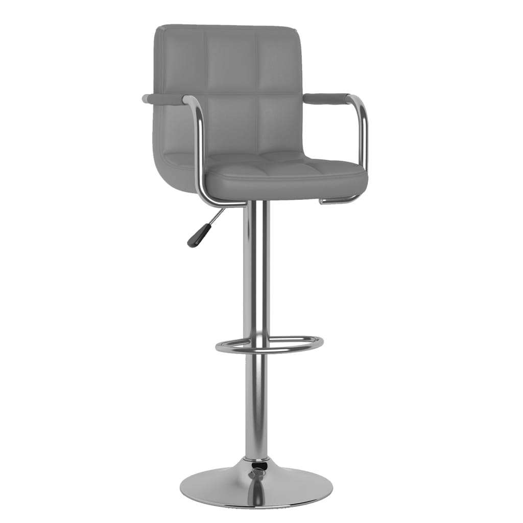 Barhocker 2 Stk. Rot Kunstleder
