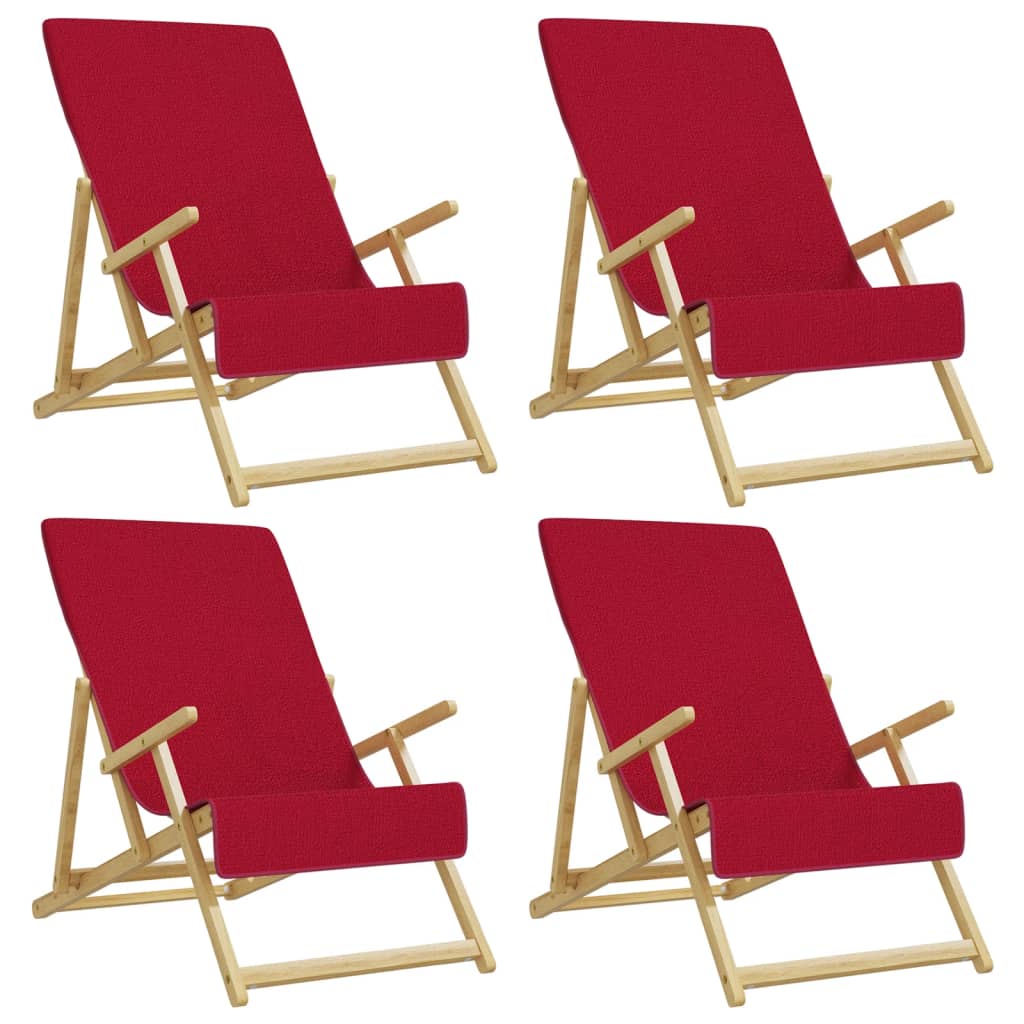 Strandtücher 4 Stk. Weiß 60x135 cm Stoff 400 GSM
