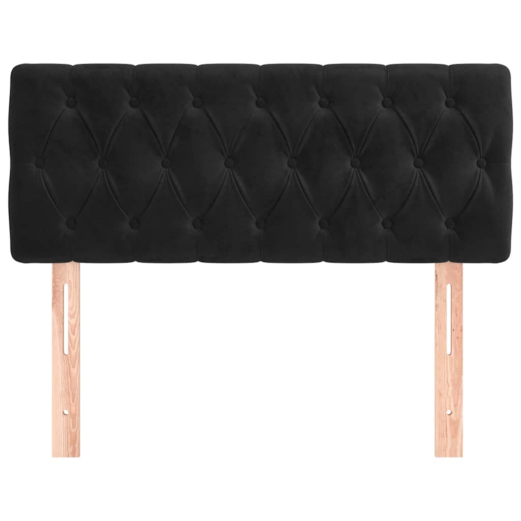 Kopfteil Hellgrau 80x7x118/128 cm Samt