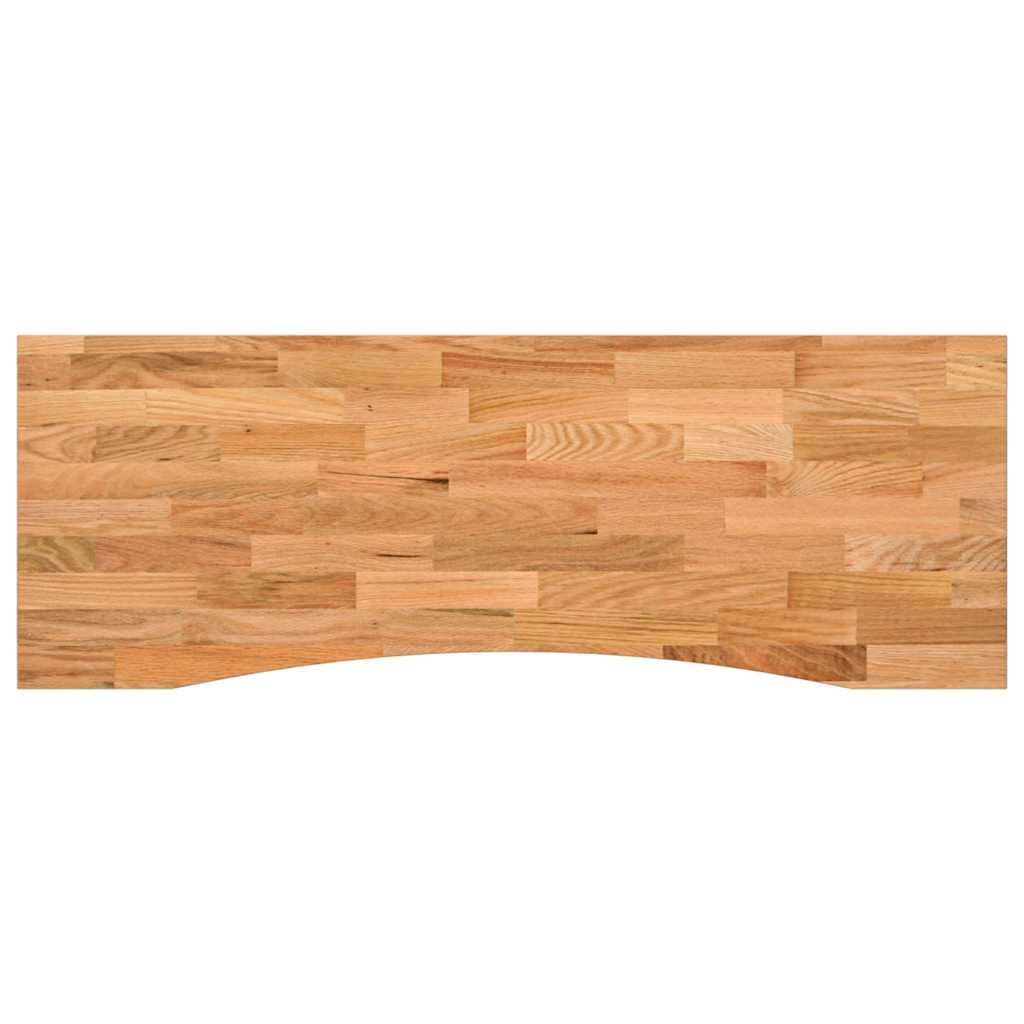 Schreibtischplatte Unbehandelt 80x50x2,5 cm Massivholz Eiche