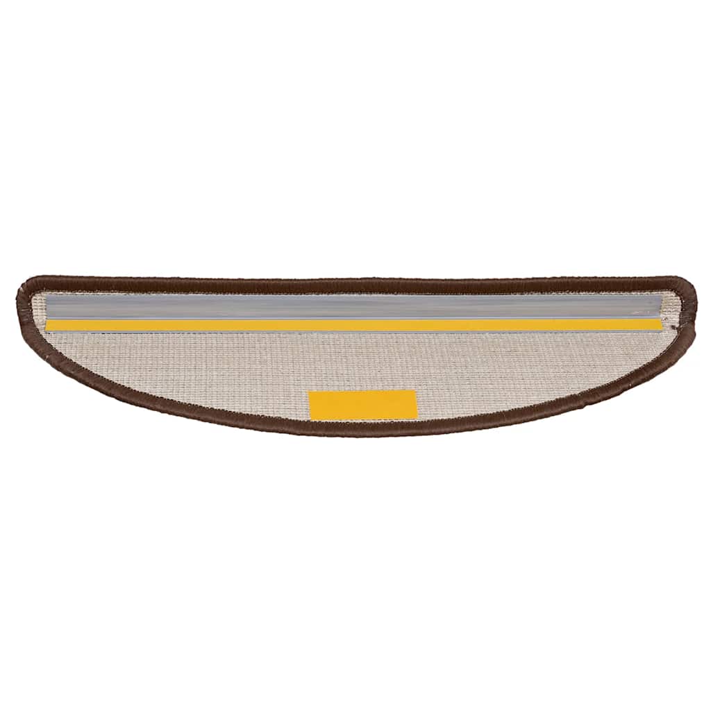 Stufenmatten 15 Stk. 56x17x3 cm Grau Halbrund