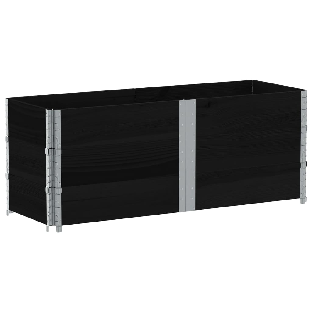 Pflanzkasten Grau 150x100 cm Massivholz Kiefer
