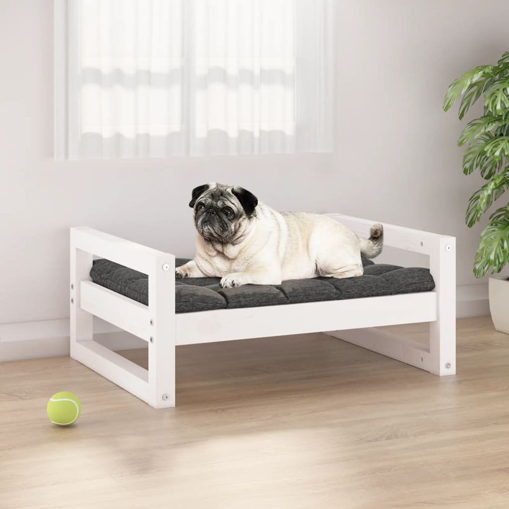 Hundebett 55,5x45,5x28 cm Massivholz Kiefer