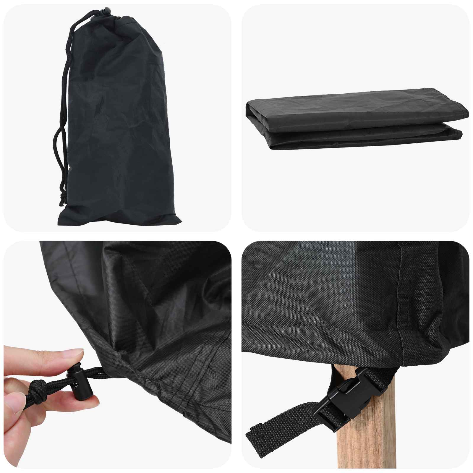 Möbelbezug Schwarz 60 x 60 x 45 cm 210D Oxford Stoff