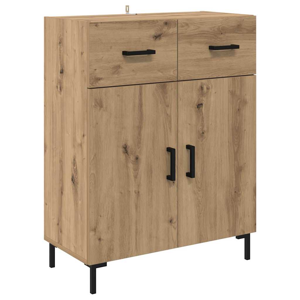 Highboard Hochglanz-Weiß 69,5x34x180 cm Holzwerkstoff