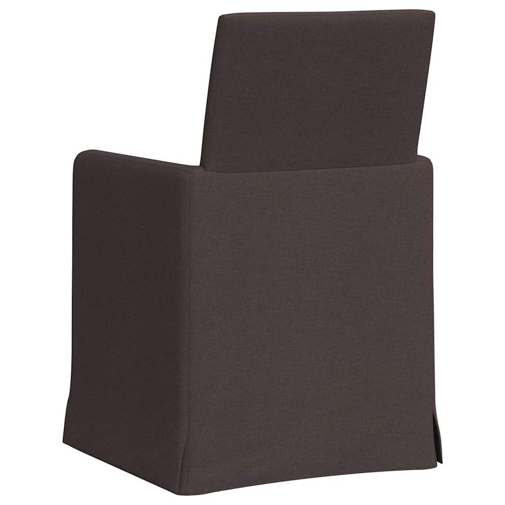 Esszimmerstühle 2 pcs Hellgrau 57 x 67 x 95 cm Stoff