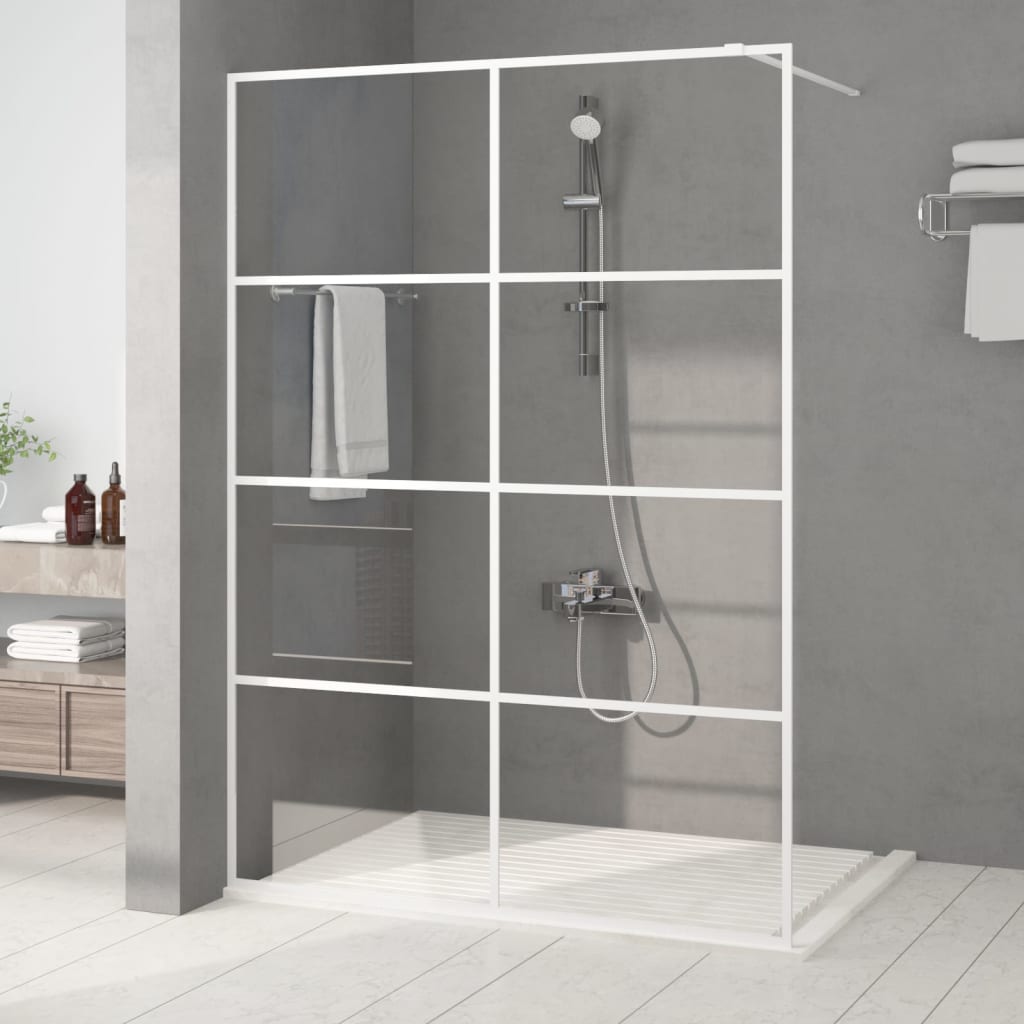 Duschwand für Begehbare Dusche mit Klarem ESG Glas 80x195 cm
