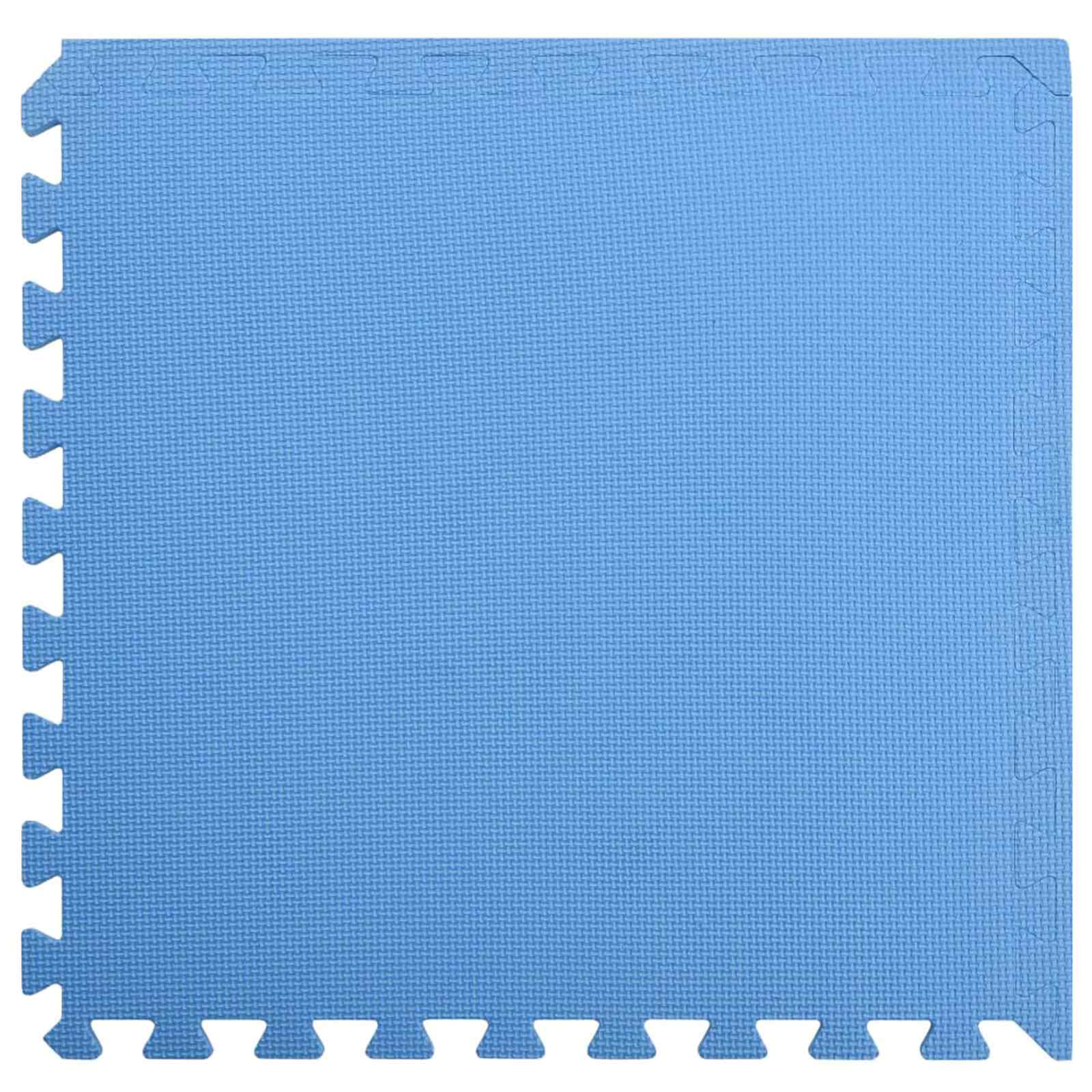 Pool Bodenteppich 6 pcs Schwarz 2,16 ㎡ EVA-Schaum
