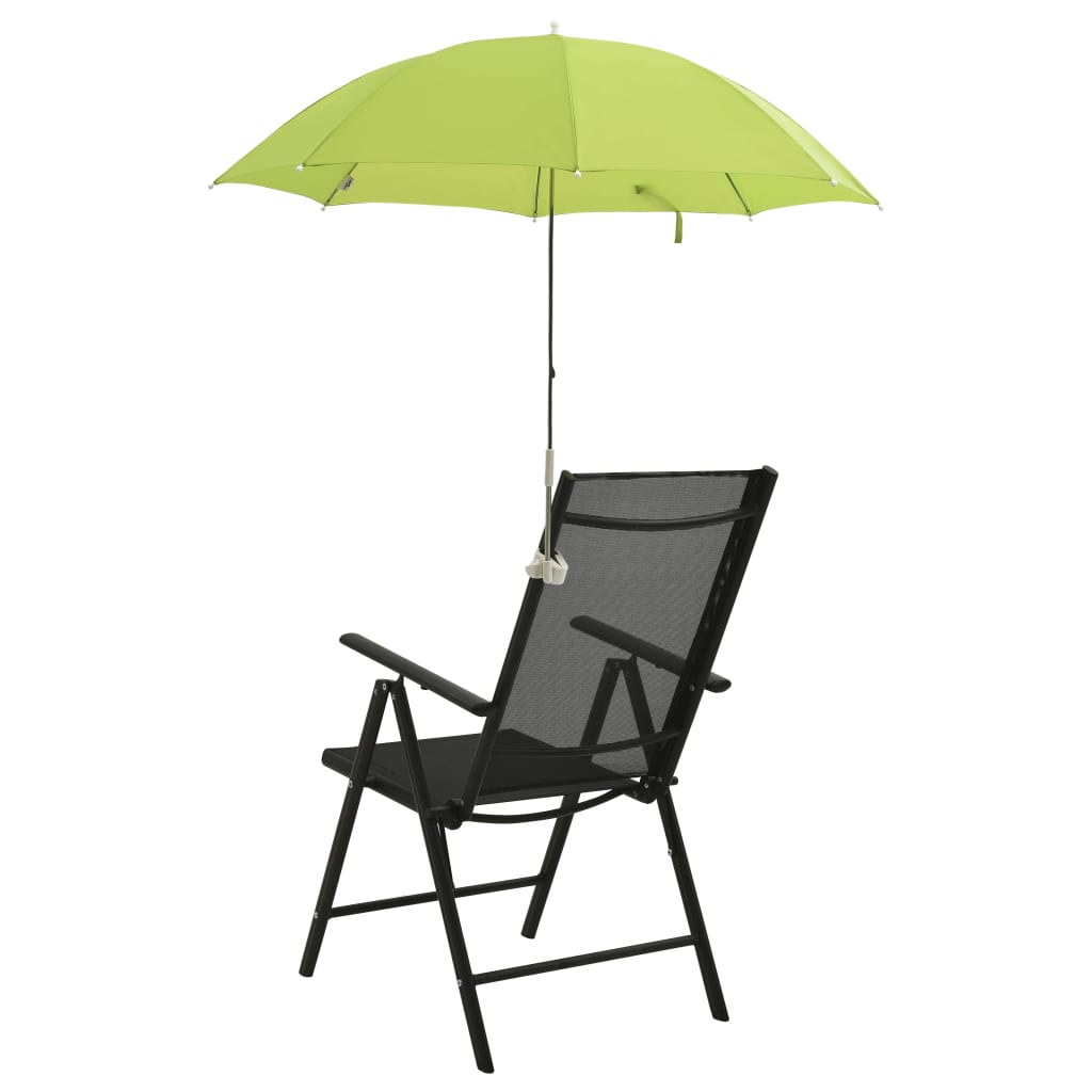 Sonnenschirm mit Klemme 2 pcs Feuersteinrot Ø 105 x 86 cm