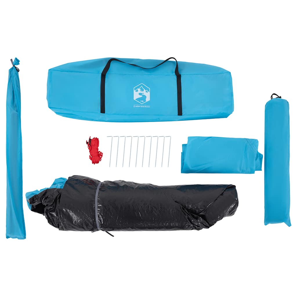 Kuppel-Campingzelt 4 Personen Grün Quick Release