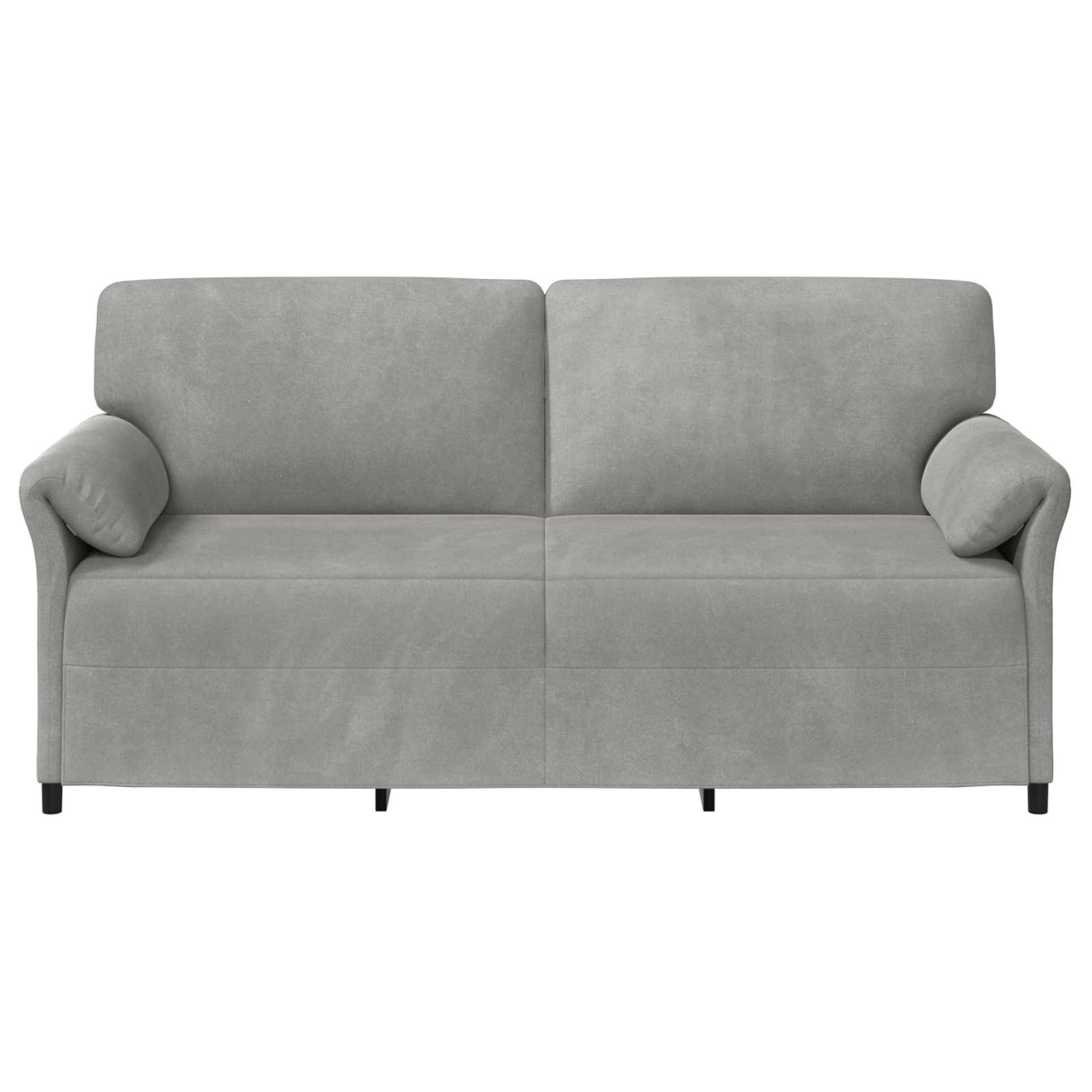 1-Sitzer Sofa Hellgrau 88 x 83 x 95 cm Samt