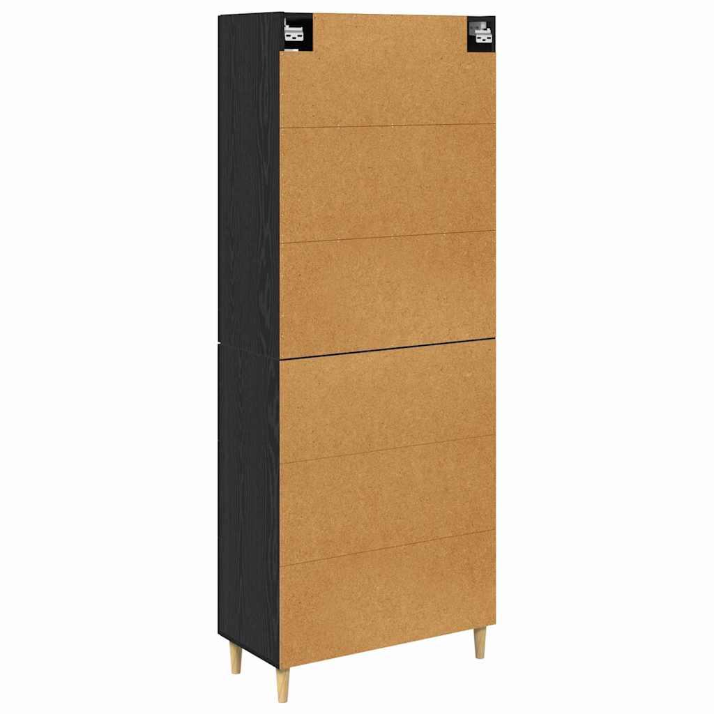 Highboard Altholz 69,5 x 34 x 180 cm Holzwerkstoff