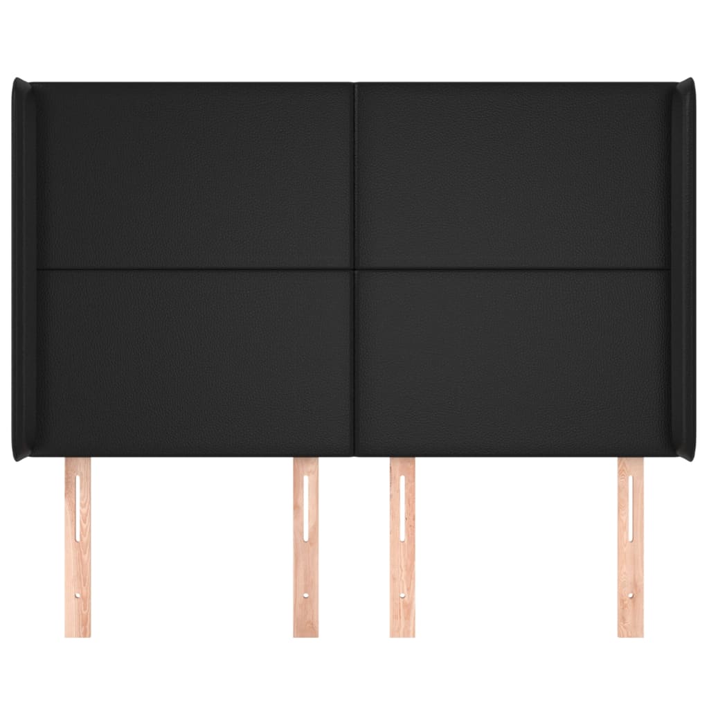 Kopfteil mit Ohren Creme 83x16x78/88 cm Kunstleder