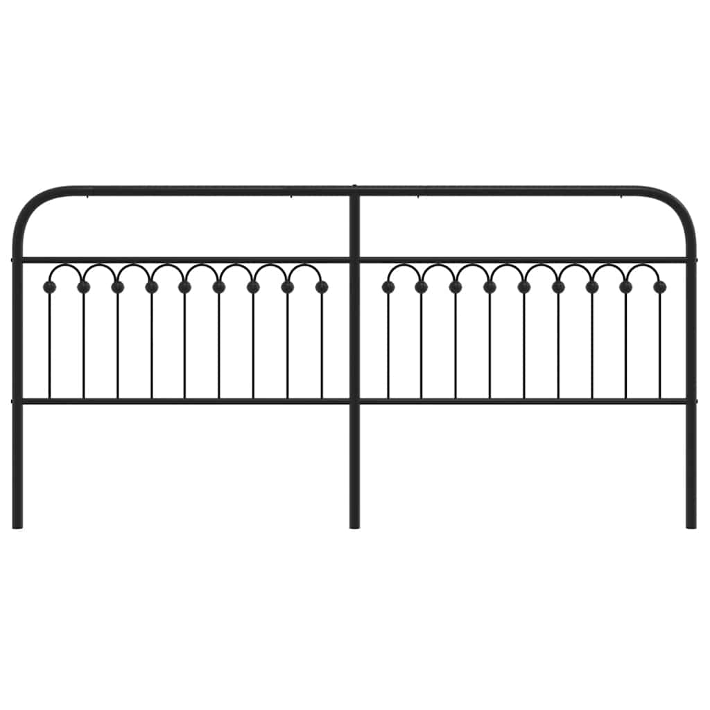 Ersatz-Kopfteil Metall Schwarz 75 cm