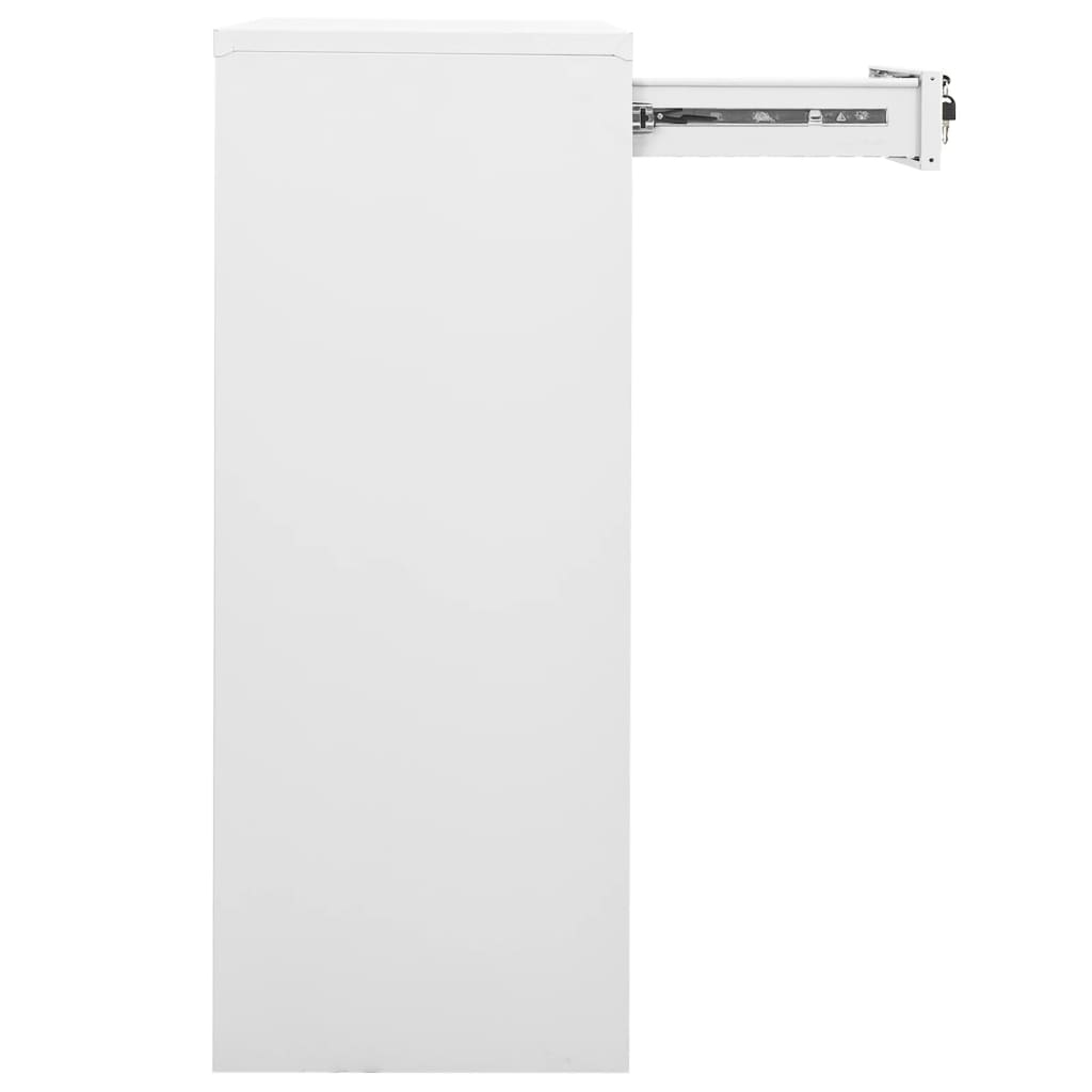Büroschrank mit Pflanzkasten Anthrazit 90x40x125 cm Stahl