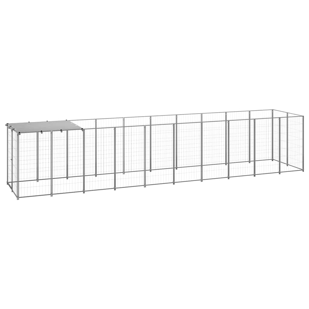 Hundezwinger 110x110x110 cm Stahl Schwarz