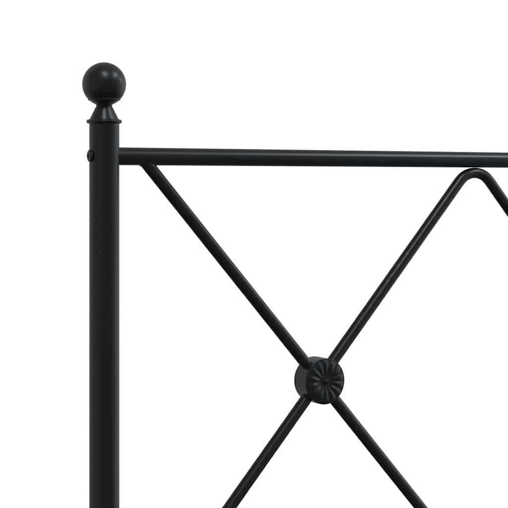 Ersatz-Kopfteil Metall Schwarz 75 cm