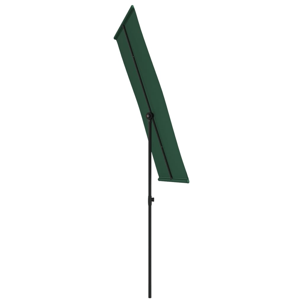 Sonnenschirm mit Aluminium-Mast 180x110 cm Bordeauxrot