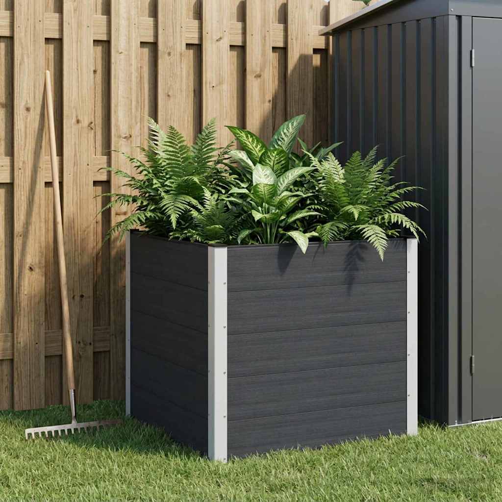 Garten-Hochbeet 200x50x54 cm WPC Grau