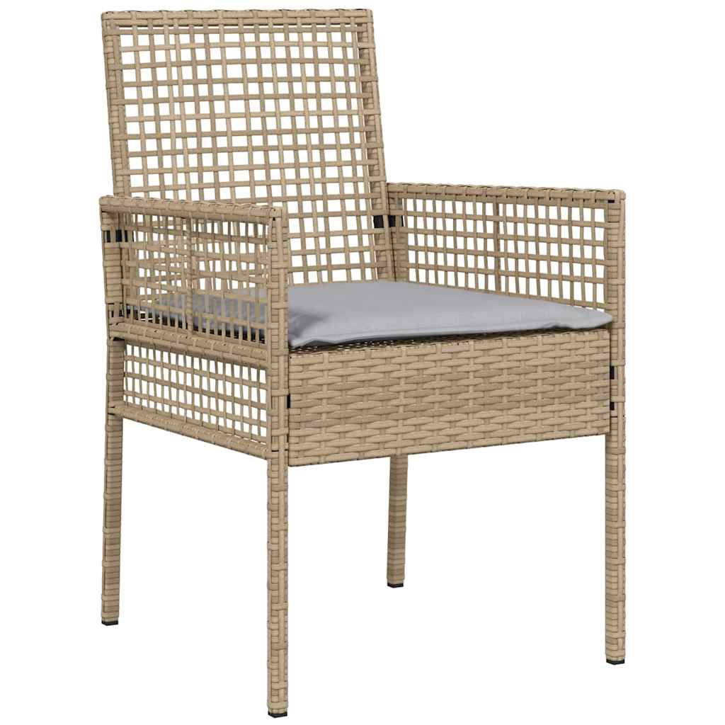 Gartenstuhl 2 pcs Schwarz 55 x 53 x 85 cm Poly-Rattan