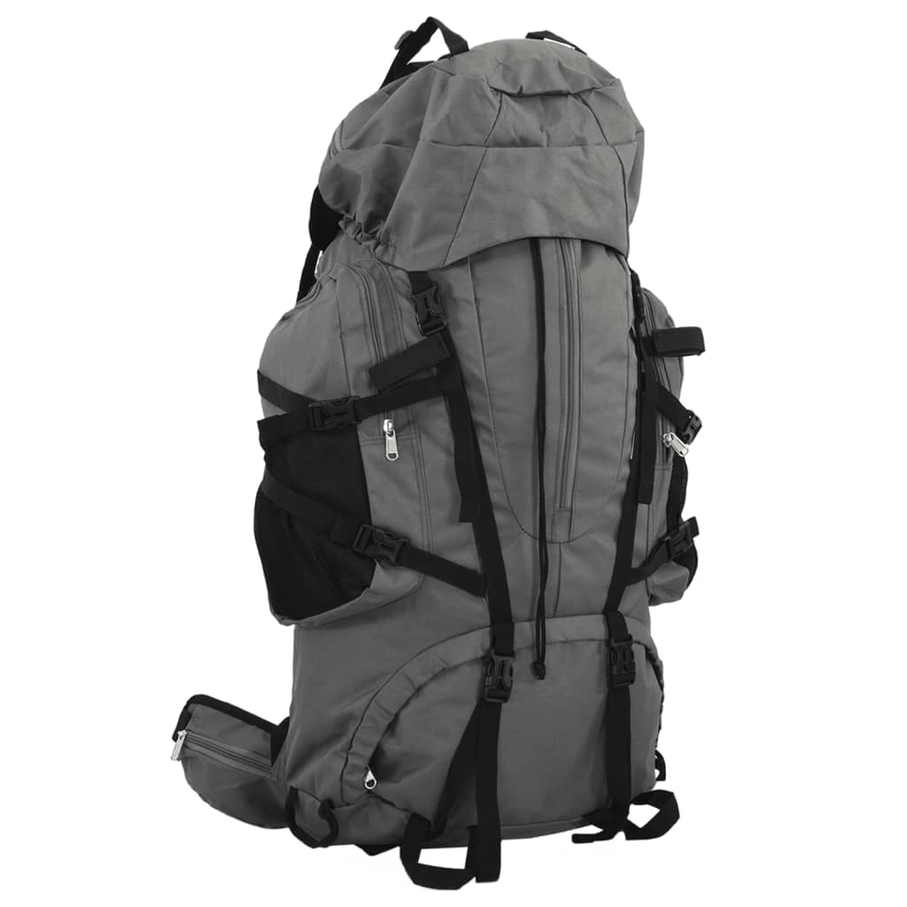 Wanderrucksack Schwarz 60 L Oxford-Gewebe