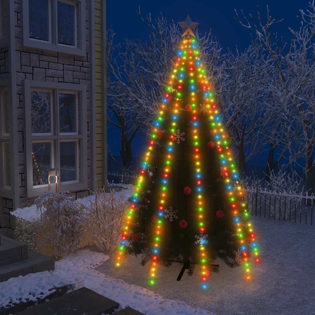 Weihnachtsbaum-Lichternetz mit 180 LEDs Kaltweiß 180 cm