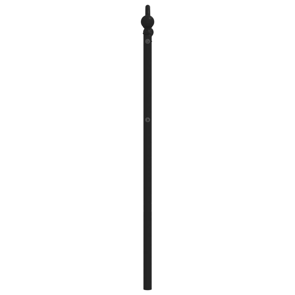 Ersatz-Kopfteil Metall Schwarz 135 cm