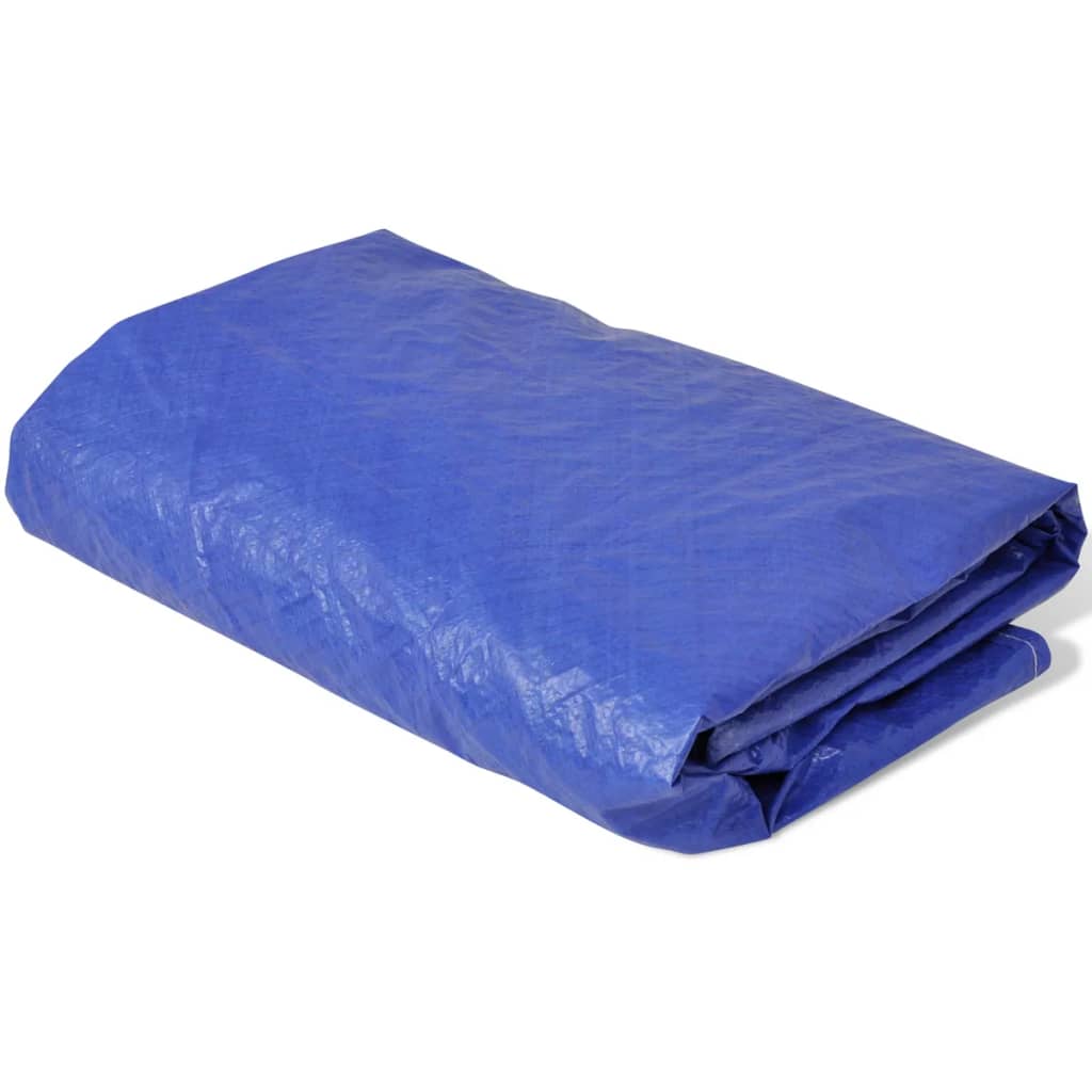 Poolabdeckungen 2 Stk. PE Rund 460 cm 90 g/m²