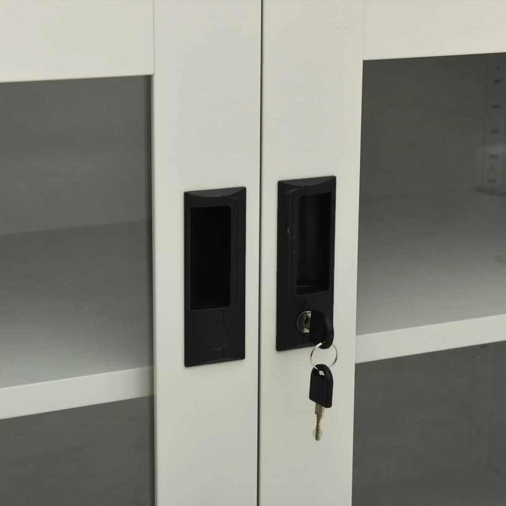 Büroschrank Weiß 90x40x70 cm Stahl