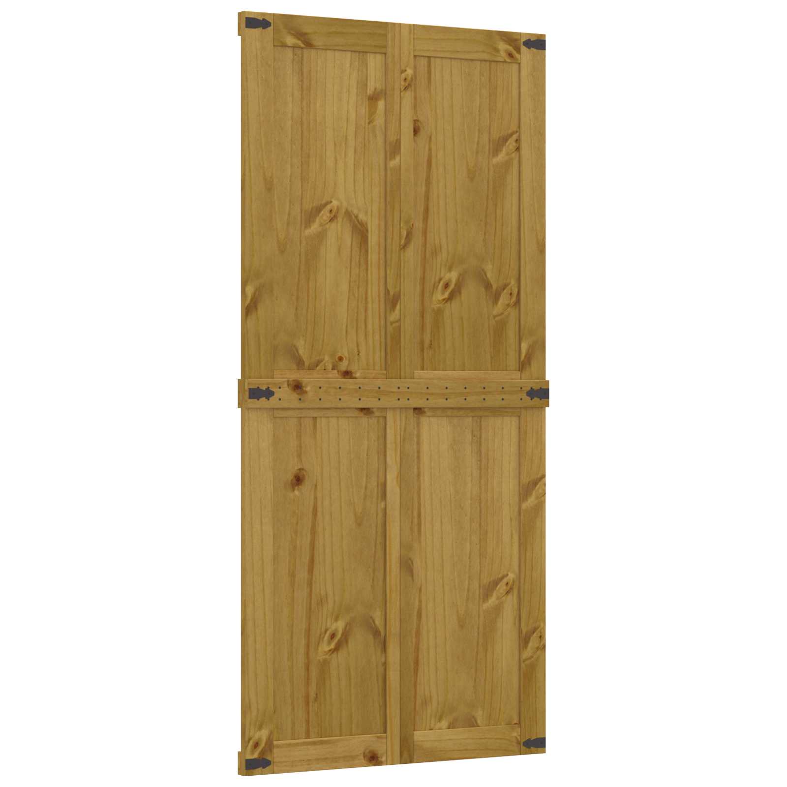 Scheunentür Corona Weiß 70 x 210 cm Massives Kiefernholz