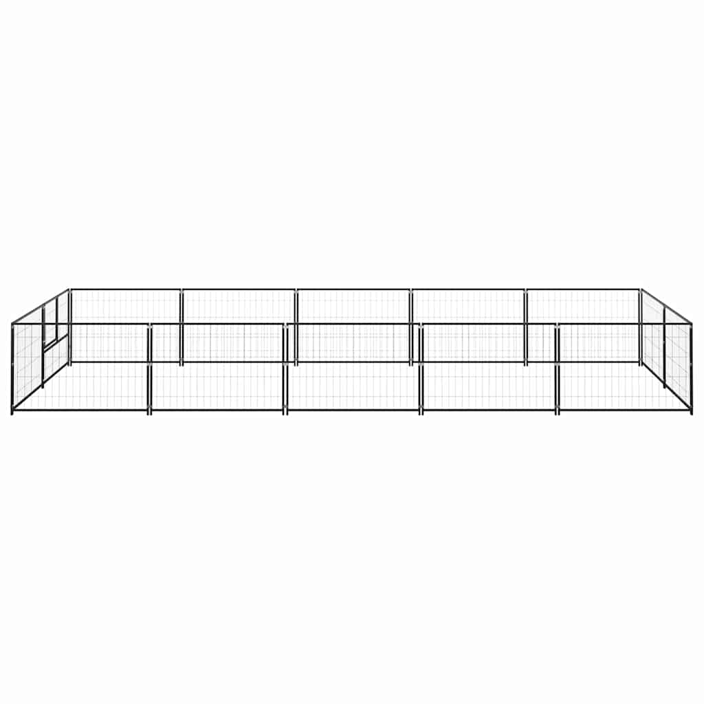 Hundezwinger Schwarz 4 m² Stahl