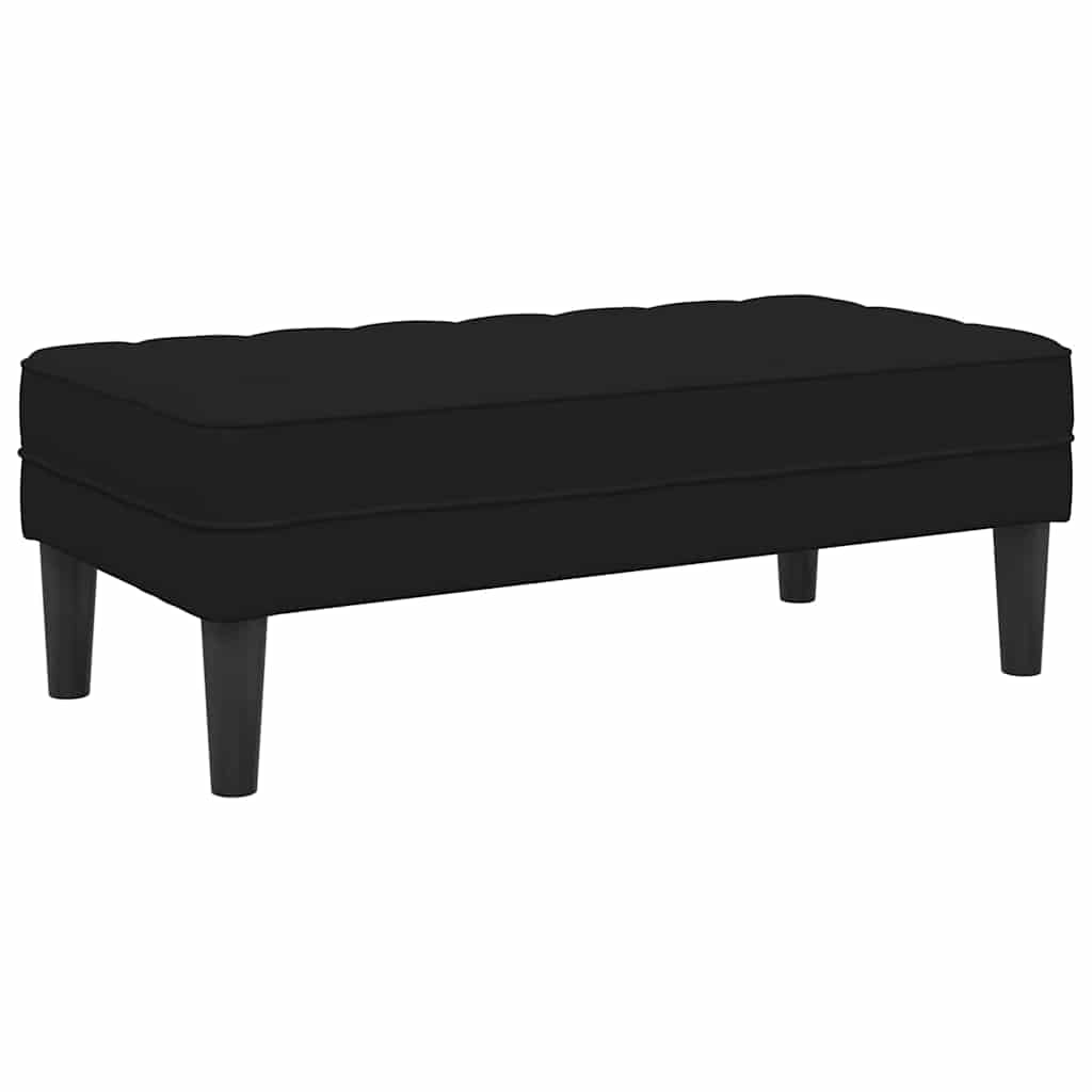Bank mit Kissen Hellgrau 113 x 57 x 39 cm Samt