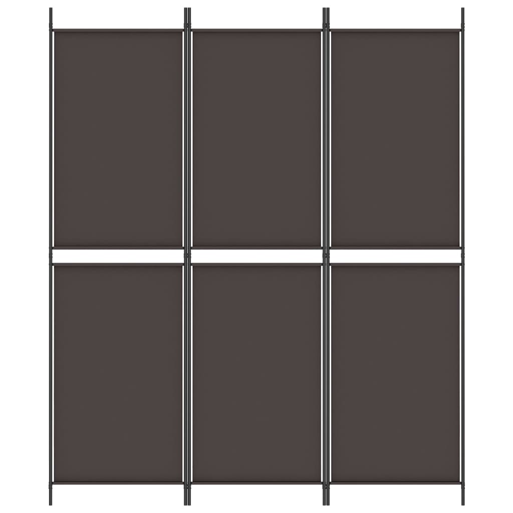 3-teiliger Raumteiler Beige 150 x 180 cm Stoff