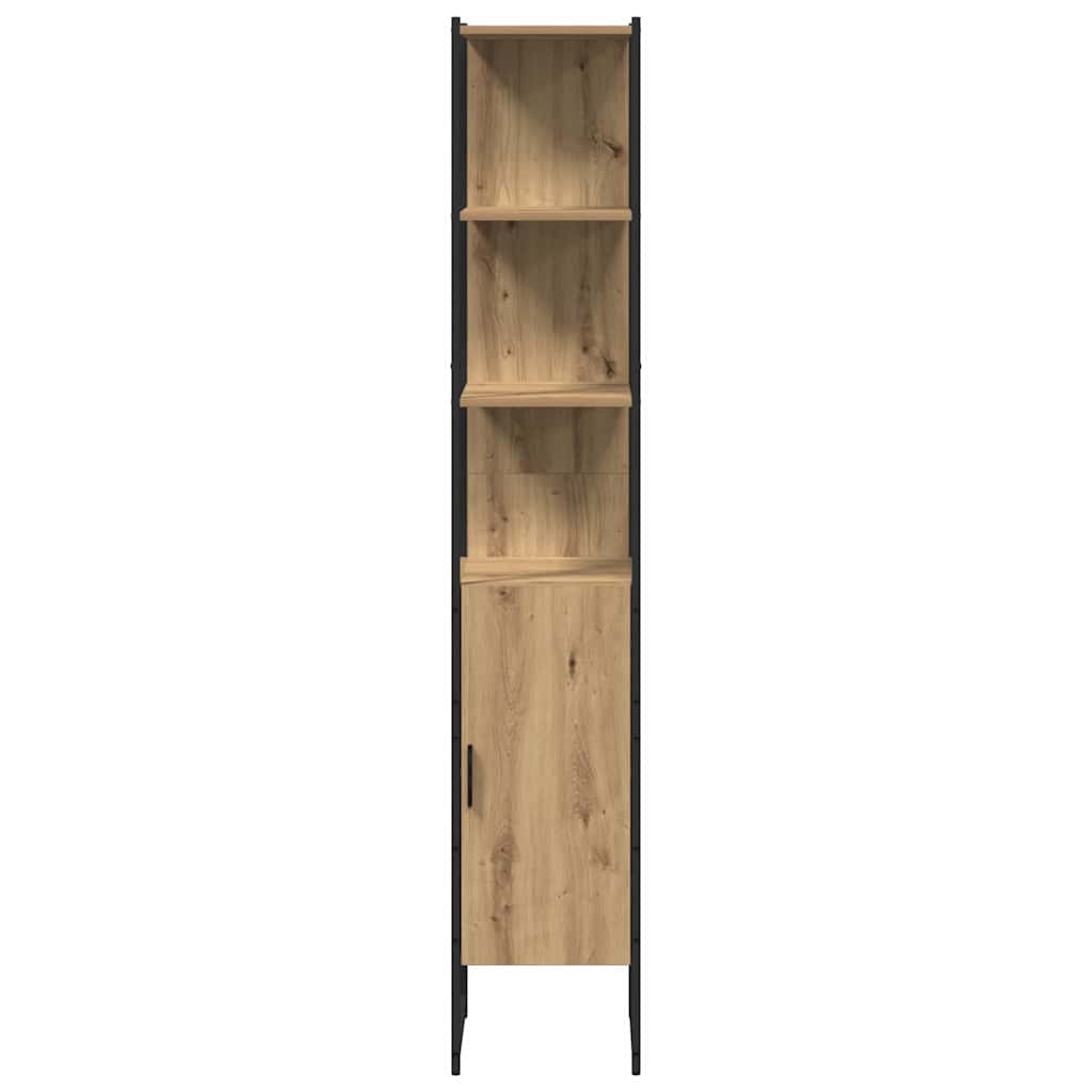 3-tlg. Badmöbel-Set Schwarz Holzwerkstoff