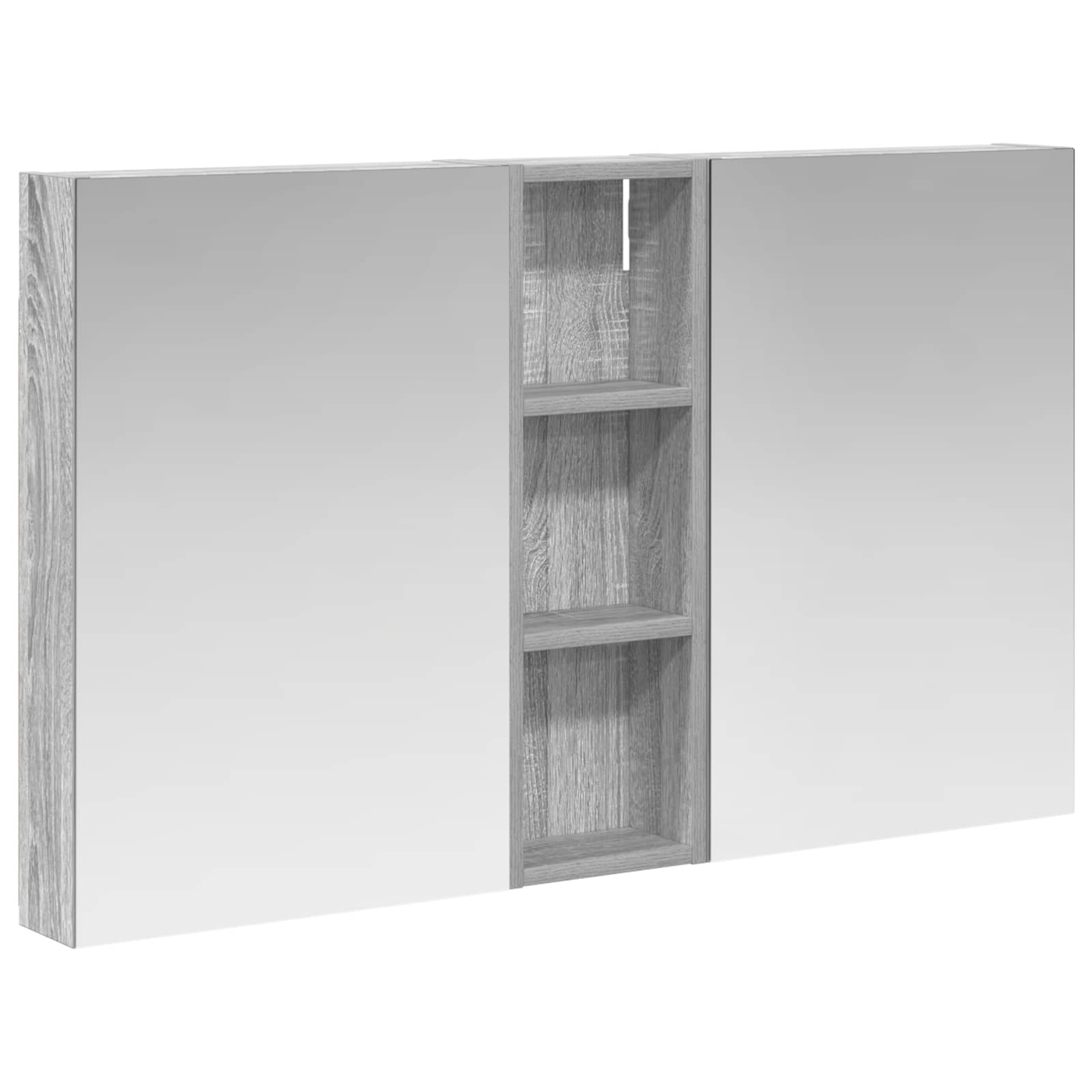 Badezimmerschrank-Set 3 pcs 80 x 10,5 x 50 cm Holzwerkstoff