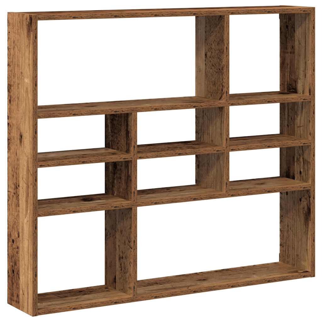 Wandregal Weiß 90x16x78 cm Holzwerkstoff