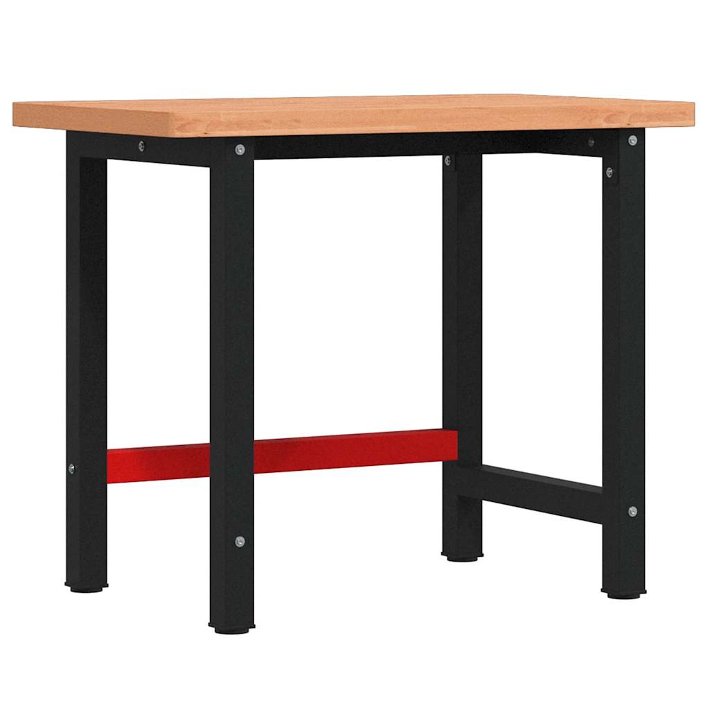 Werkbank 100x60x81,5 cm Massivholz Buche Rechteckig