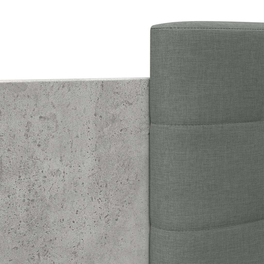 Bettgestell mit Kopfteil Grau Sonoma 180x200 cm Holzwerkstoff