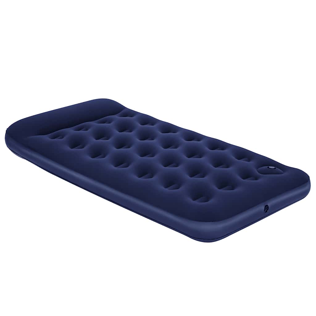 Bestway Luftmatratze Aufblasbar Beflockt mit Fußpumpe 185x76x28 cm