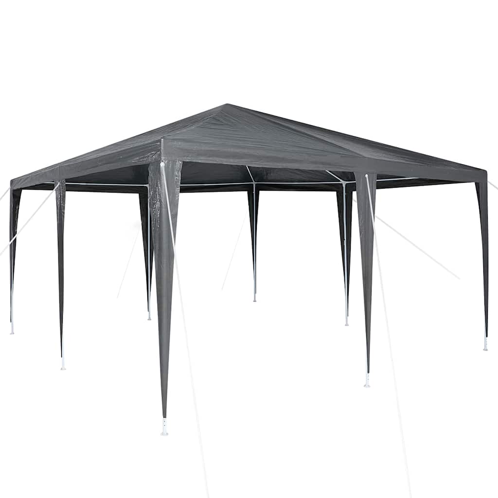 Party-Zelt Weiß 400 x 400 x 266 cm Polyethylen und Stahl